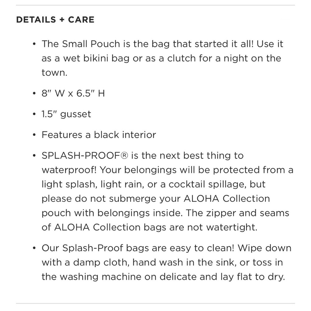 ALOHA Collection Small Pouch - Picture 5 of 7